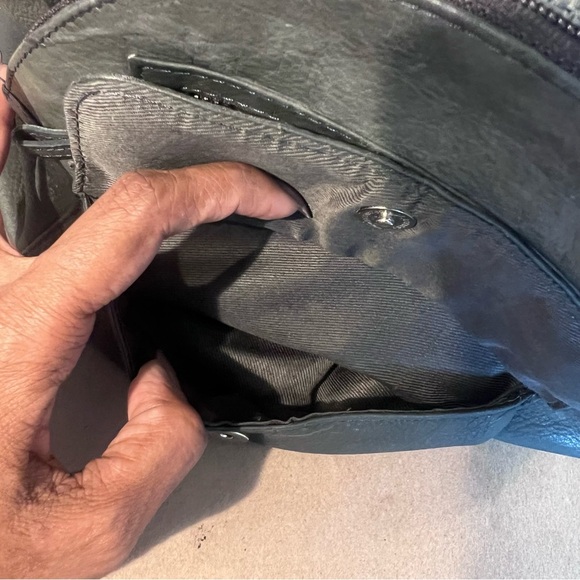 Great American Leather Works Dark Green Retro Vintage Sling Y2K Purse Backpack - Picture 6 of 9